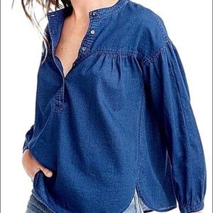 J. Crew denim style shirt/top